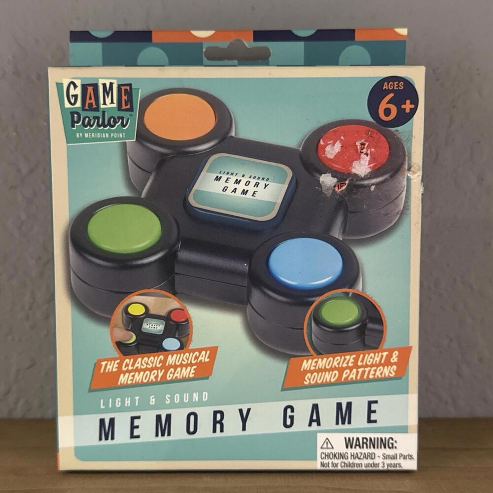 Light and Sound Memory Game for Kids Adults Game Parlor Tested Works